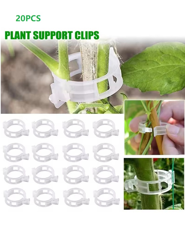Gardening Tools Vegetables - 20Pcs Plant Support Clips,Snap-on Reusable Gardening