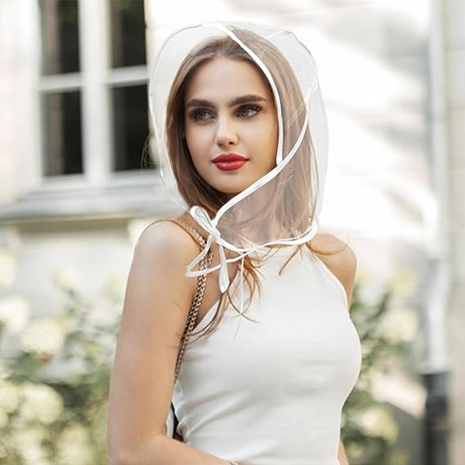 Reusable Transparent Rain Hat  - đánh giá và giá Gardening Tools Store
