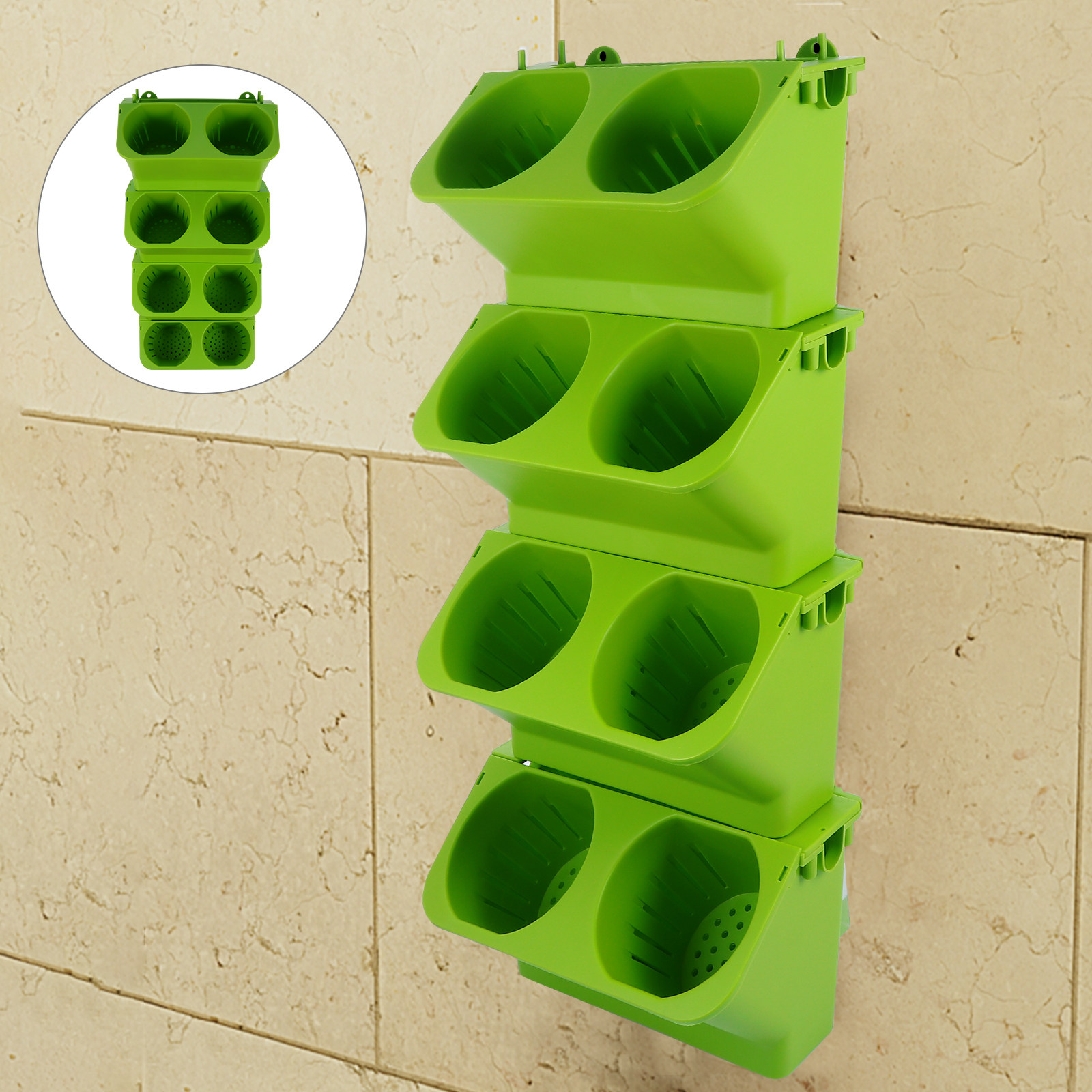 4Pcs Vertical Wall Planter Set - đánh giá và giá Self-Watering Planter