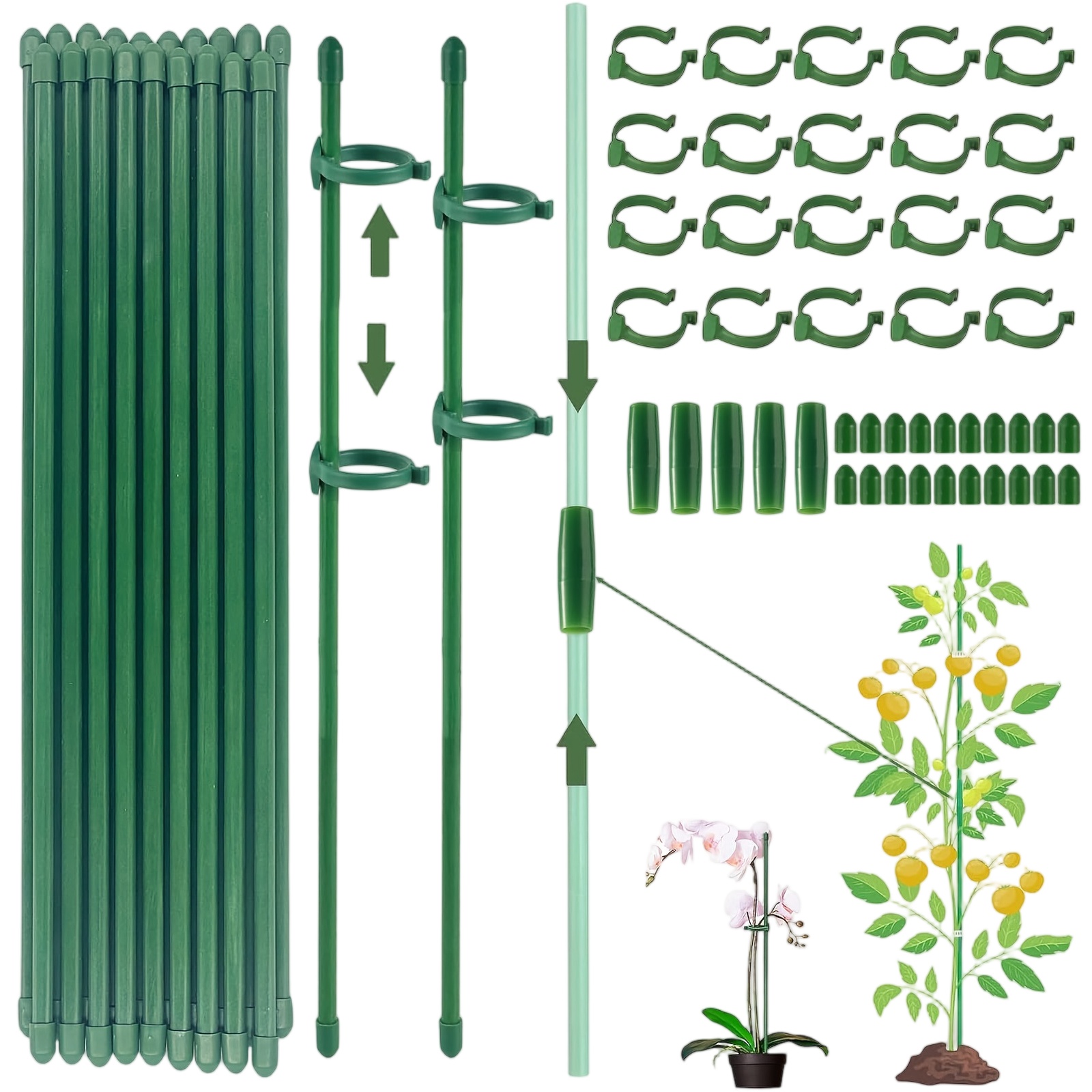 Plant Supports Rod Single Stem - đánh giá và giá Orchid Potting Mix