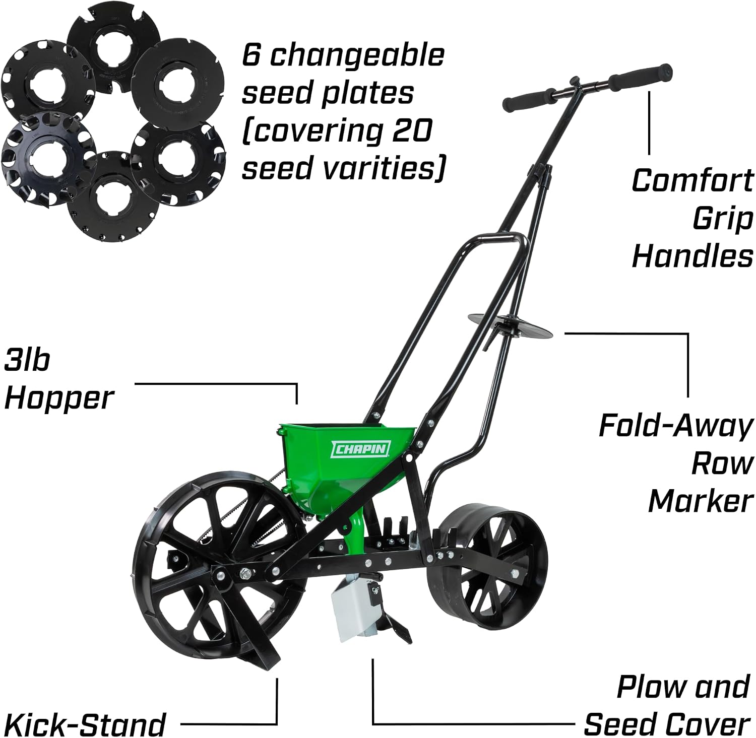 Chapin 8701G Garden Push Seede - đánh giá và giá Garden Row Marker
