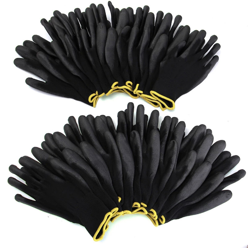 10 Pairs Polyester Nylon PU Co - đánh giá và giá Garden Gloves Thorn Proof