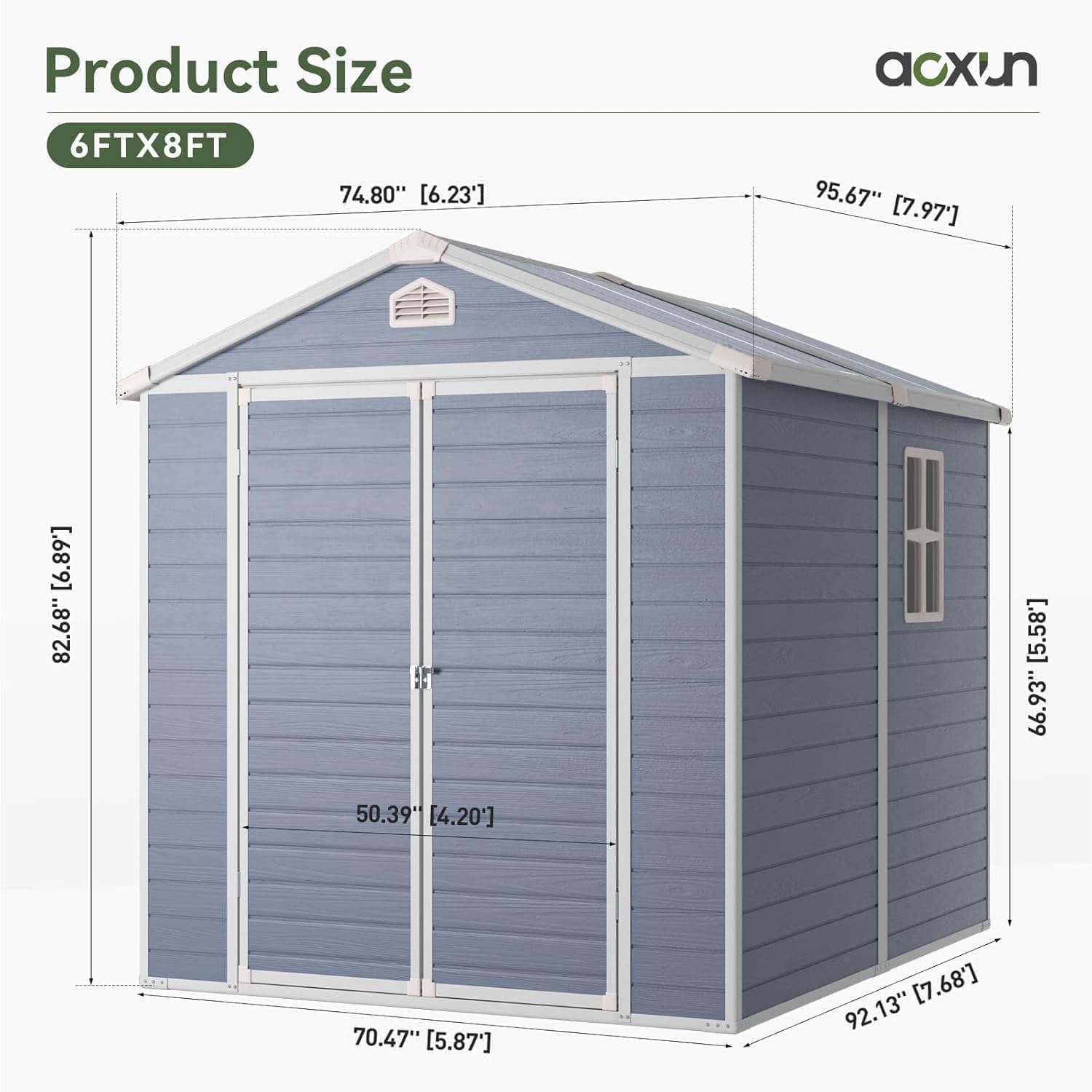 6x8 FT Outdoor Storage Shed Re - đánh giá và giá Gardening Tools Plastic
