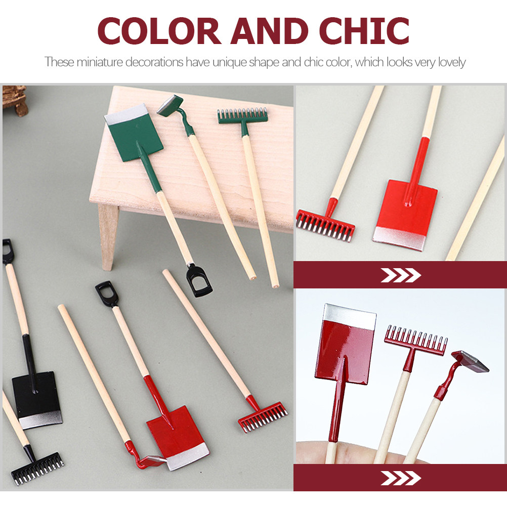 3Pcs Miniature House Accessori - đánh giá và giá Gardening Tools Kids Set