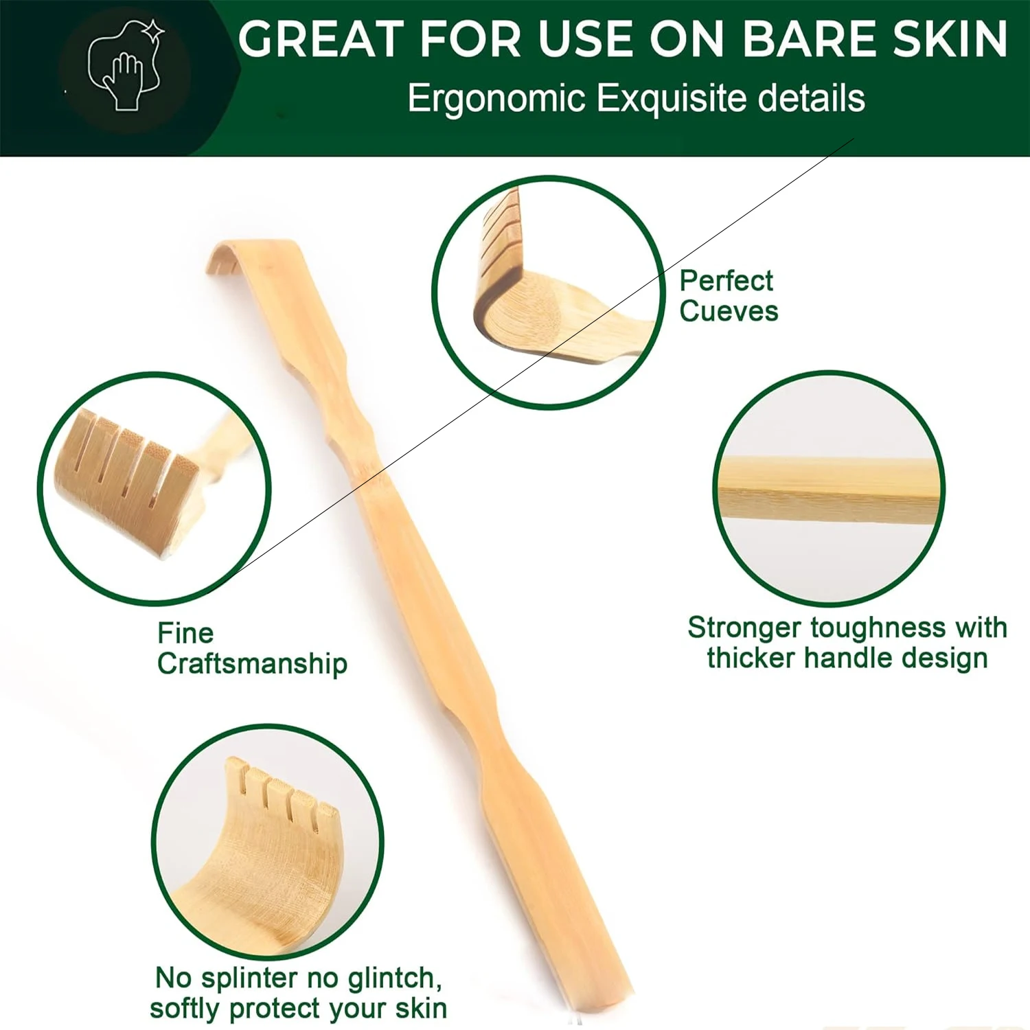 Bamboo Back Scratcher – Natura - đánh giá và giá Gardening Tools Long Handle