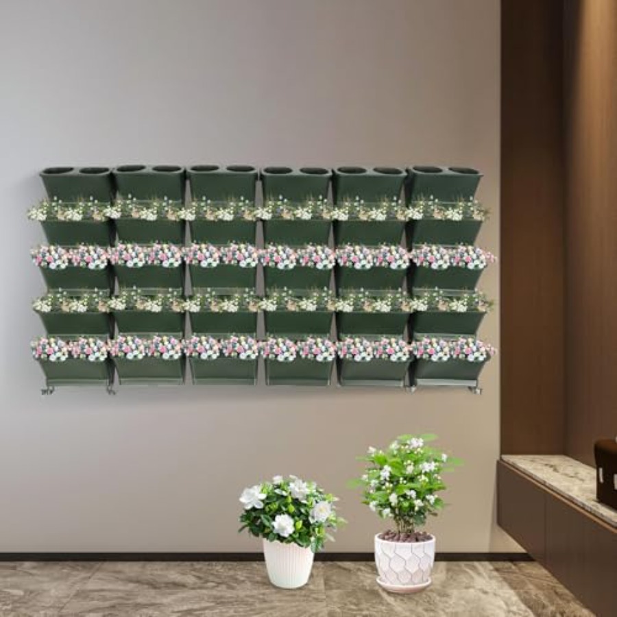Vertical Wall Planter For Balc - đánh giá và giá Self-Watering Planter