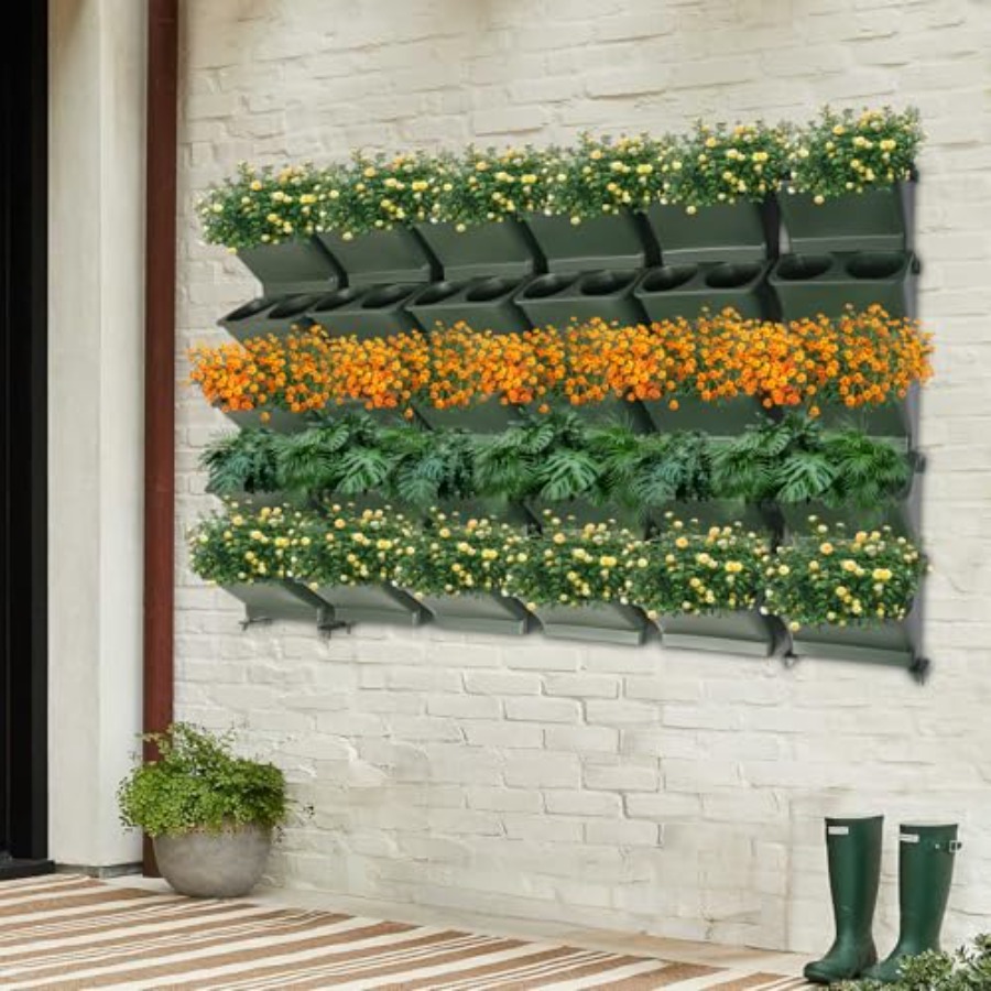Vertical Wall Planter For Balc - đánh giá và giá Self-Watering Planter