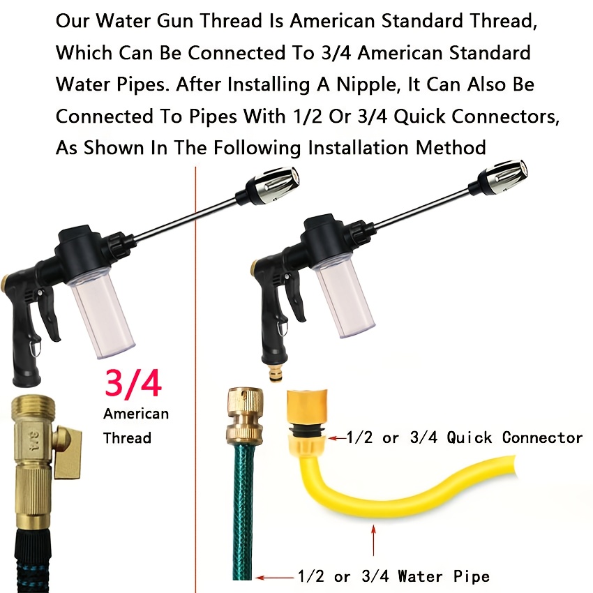 Garden Watering Gun Hose Nozzl - đánh giá và giá Gardening Tools Plastic